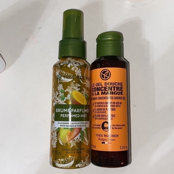 NEW Yves Rocher Mango and Coriander Set Mist, Shower Gel, Soap, Tinted Lip Balm - Picture 5 of 7